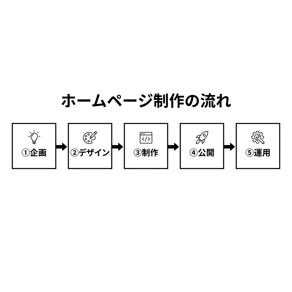 ホームページ作成の流れ